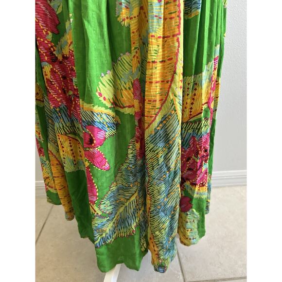 Women's Maxi Skirt Wrap Tropical Ruffles Fairy Boho Wedding Beach Hawaiian Med - Picture 5 of 9